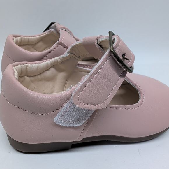 Baby Girl Pink Mary Jane shoes size 5.5 (21) - Picture 4 of 5